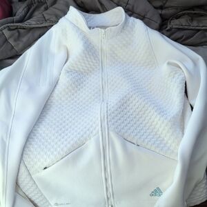 Adidas White men's Track Jacket